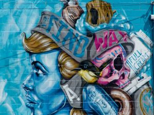 La street art nella città di Christchurch, Nuova Zelanda