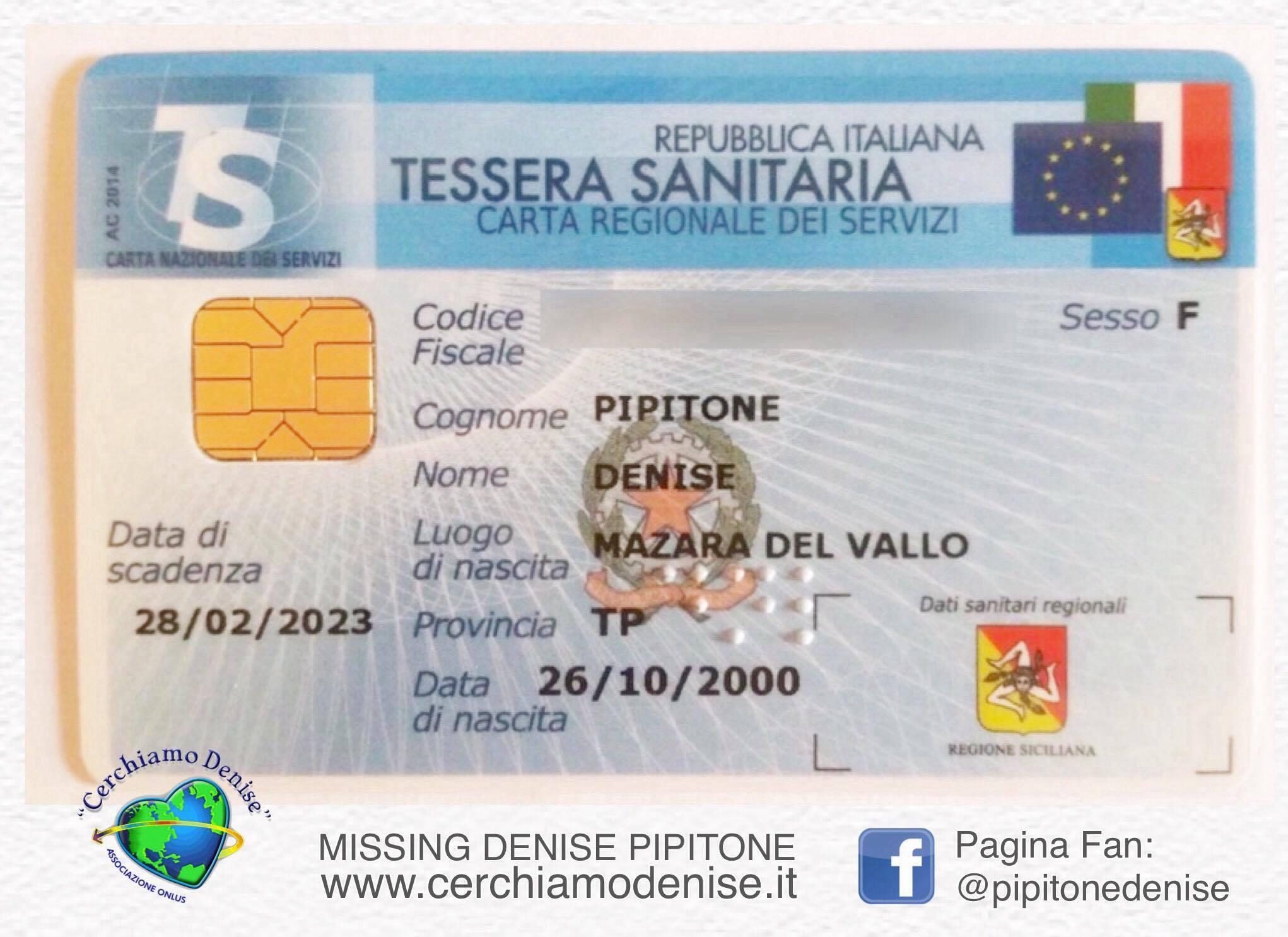 Denise Pipitone. Nella buca della posta, la tessera ...