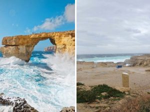 Addio alla "Finestra azzurra" di Malta: maltempo distrugge un tesoro naturale