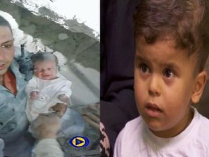 Mahmud il giorno del suo salvataggio (sinistra) e com'è oggi