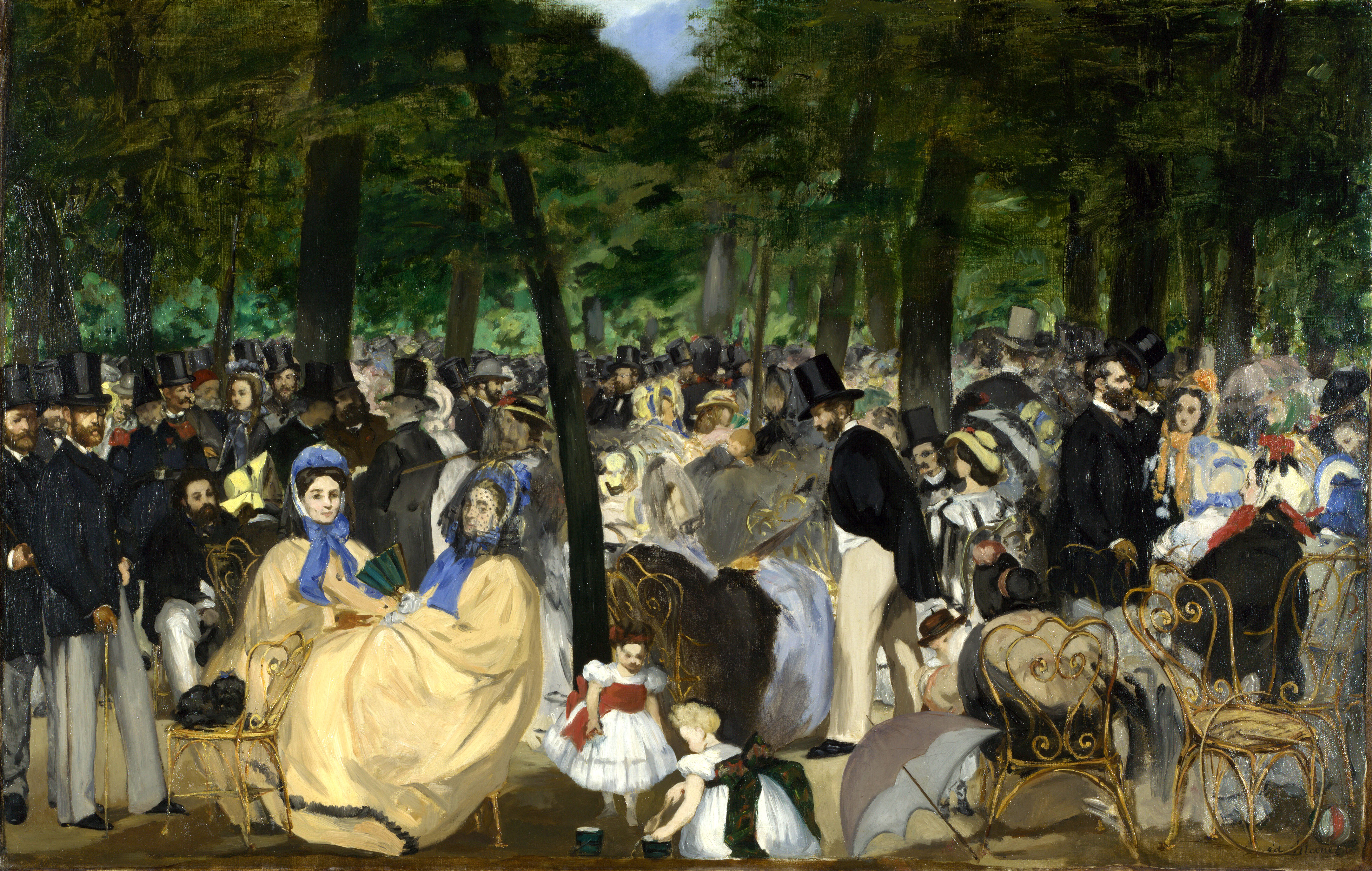 Musica alle Tuileries (1862), National Gallery, Londra