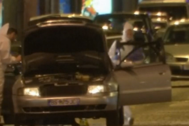 L'auto utilizzata dai terroristi