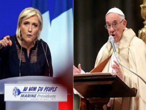 Marine Le Pen attacca il Papa (e la Chiesa): "Non deve immischiarsi sui migranti"