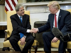 USA, Gentiloni va alla Casa Bianca. Trump: "Italia è un alleato chiave per noi"