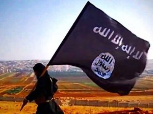 la bandiera dello Stato Islamico