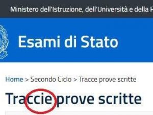 Esami di maturità: strafalcione del Ministero dell'istruzione sul sito delle prove scritte