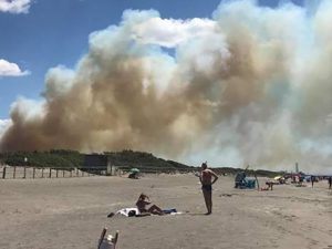 Incendio a Capalbio (Twitter).
