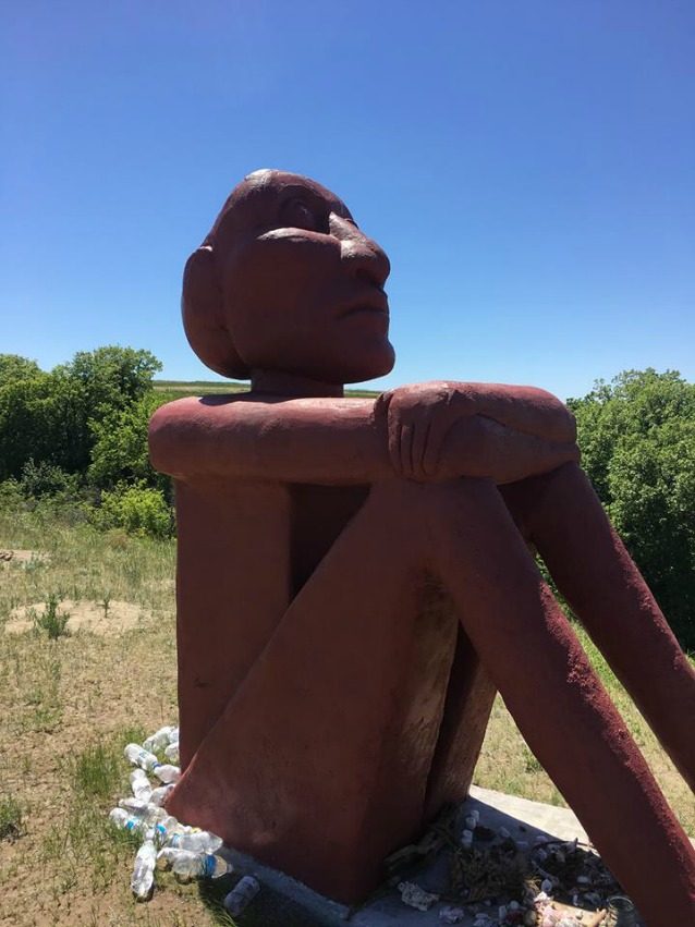 La statua simbolo della protesta