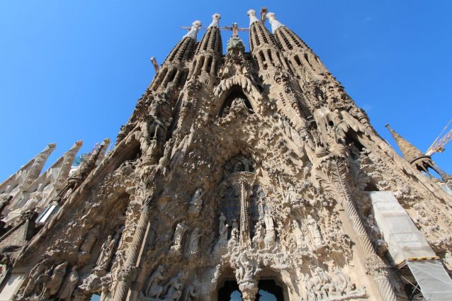 Facciata della Sagrada Familia.