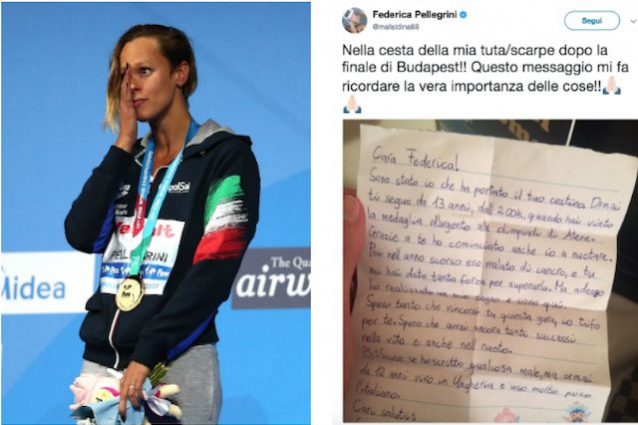 Pellegrini, lettera dell'ammiratore: