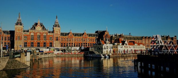 Veduta di Leeuwarden, Olanda.