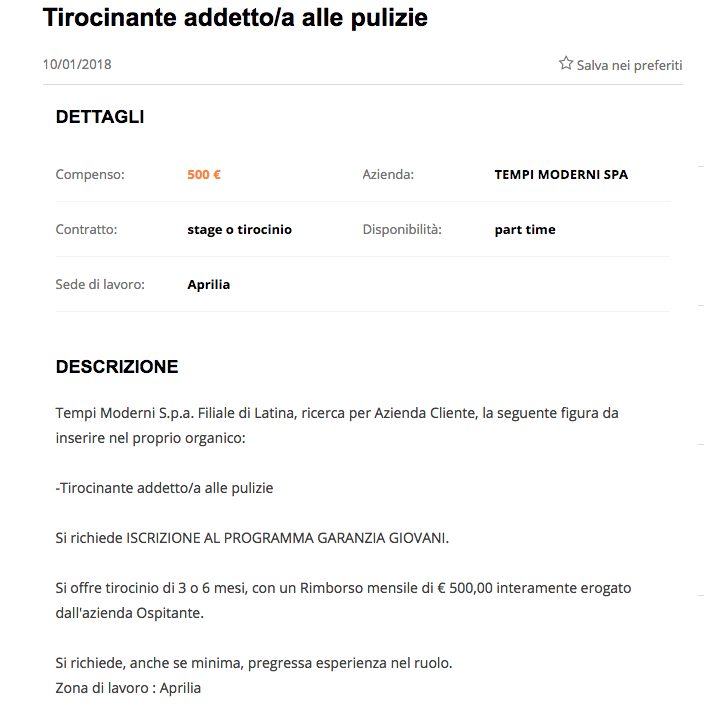 Stage per fare le pulizie: i fondi europei di garanzia giovani usati ... Programma pulizie casa