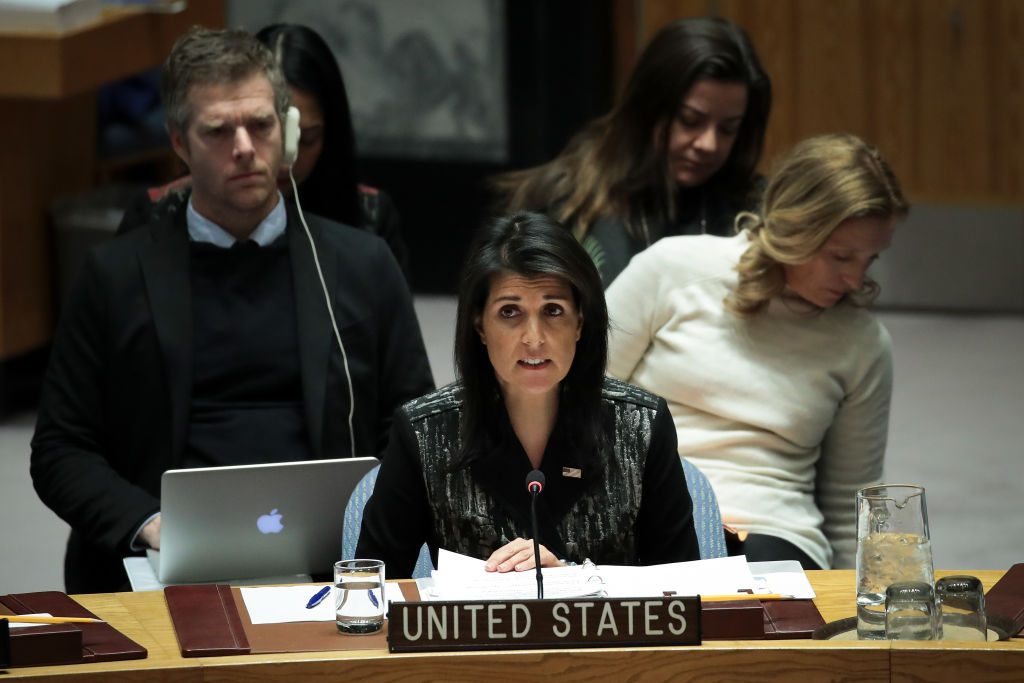 Nikki Haley, ambasciatrice Usa (@Getty Images).