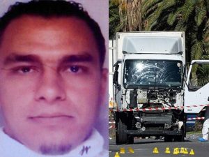 Mohamed Lahouaiej–Bouhlel e il camion utilizzato nell’attentato del 14 luglio 2016 a Nizza