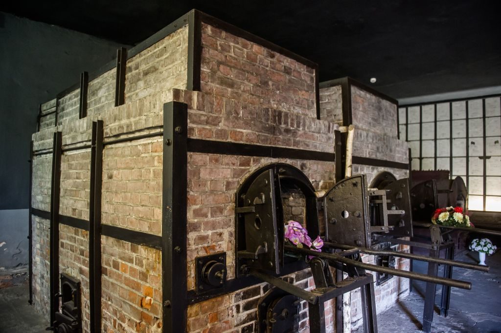 Il forno crematorio all’interno del campo di sterminio di Stutthof, in Polonia (Gettyimages)