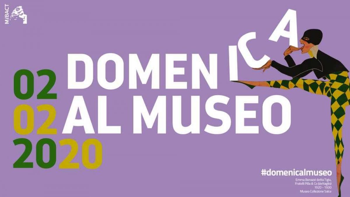 Domenica 2 febbraio torna la #domenicalmuseo del Mibact, con aperture gratuite in tutti i musei d'Italia.