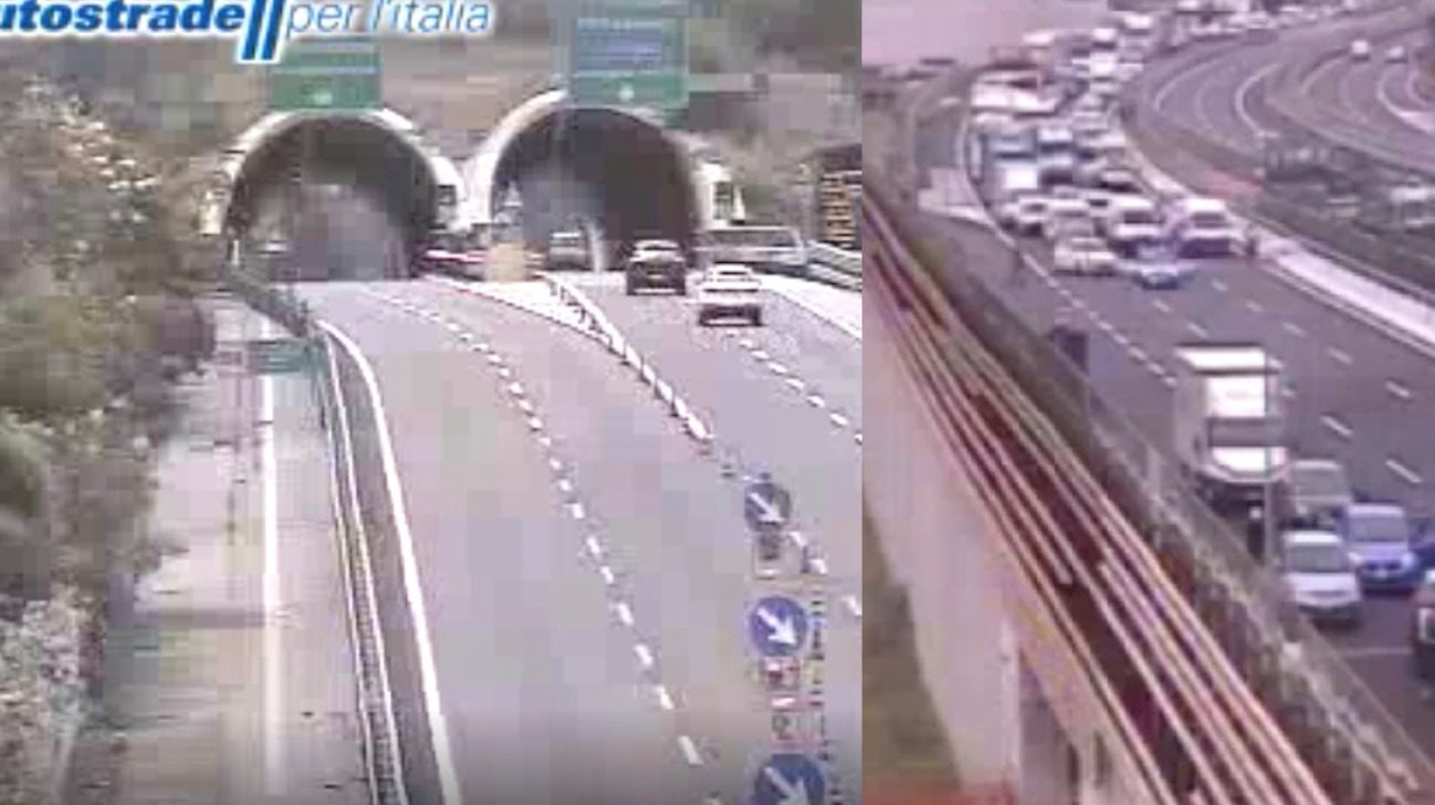 Paura in A1, tir in fiamme in galleria: autostrada bloccata a Firenze e ...
