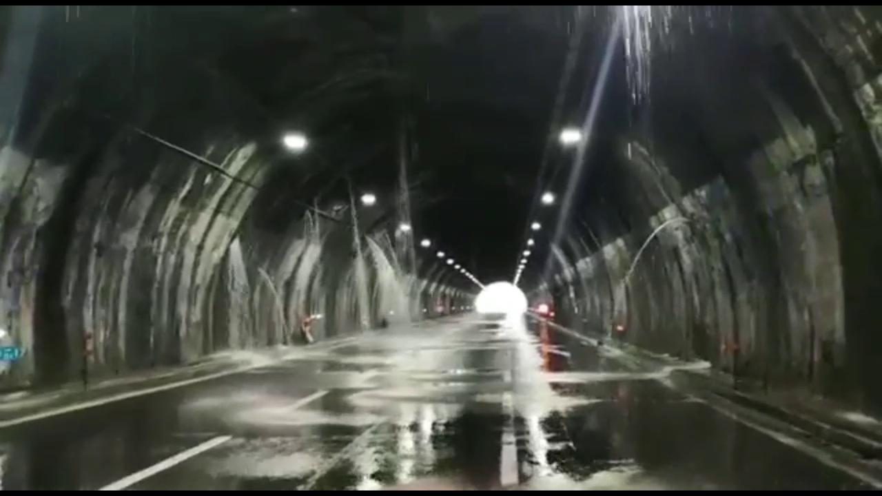 water flows from the vault after record rains