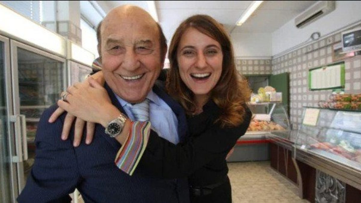 Francesca Amadori e il nonno Francesco, fondatore della nota azienda