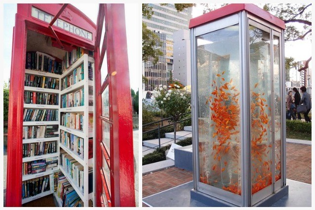 La seconda vita delle cabine telefoniche: 10 idee per riutilizzarle in modo creativo