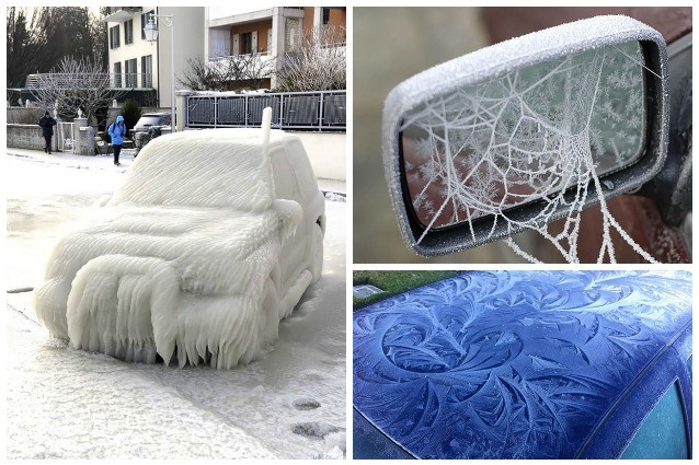 Le 15 auto più incredibili che l'inverno ha reso opere d'arte
