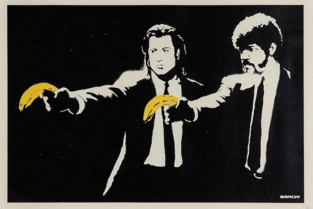 Banksy (b.1974) – Pulp Fiction / 4600 USD su Barnebys