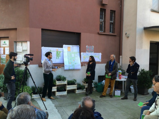 Presentazione del progetto agli abitanti del Giambellino in via Segneri 4. (Photo credit Renzo Piano G124)