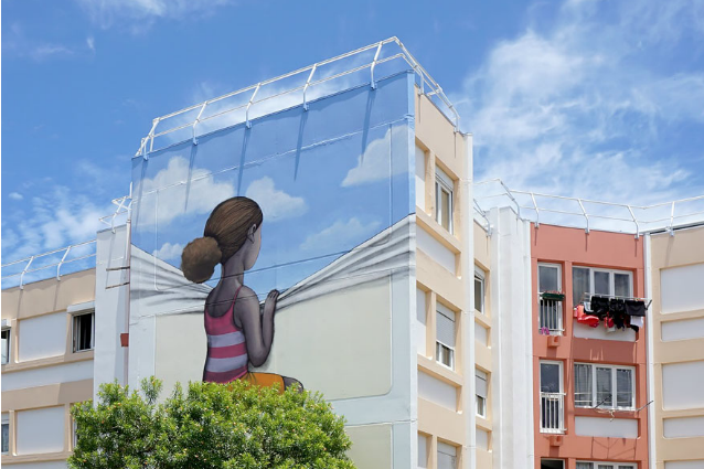 Ecco lo street artist che trasforma noiosi edifici in opere d'arte