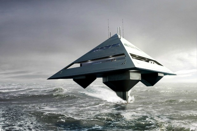 Sembra un’astronave invece è un super yacht che può volare sull’acqua