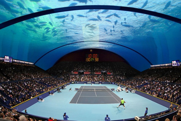 Sport "sotto" acquatici: ecco il primo campo da tennis sottomarino al mondo