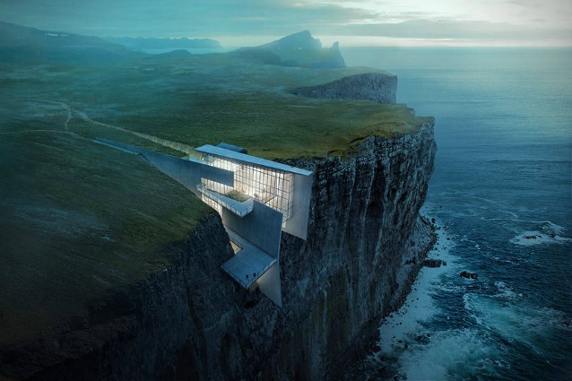 Islanda: una casa incastonata nella scogliera per ammirare il Mar di Norvegia