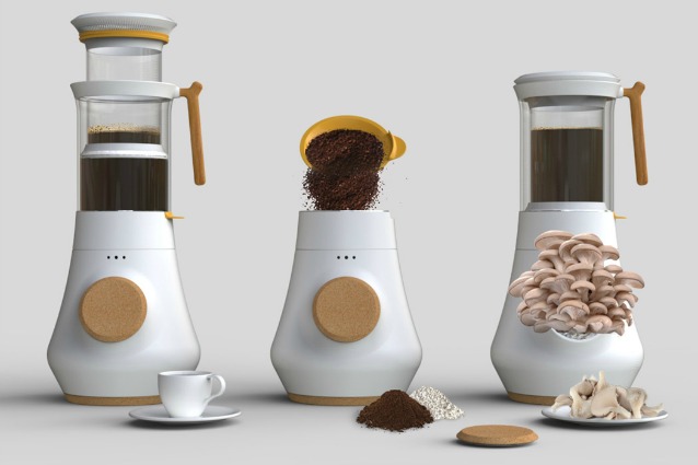 Ecco la prima caffettiera che produce funghi freschi in casa