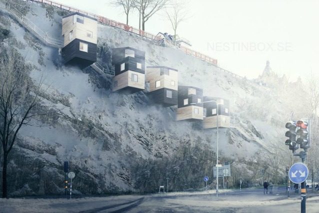 NestinBox: le case simili a nidi di uccello a misura d'uomo