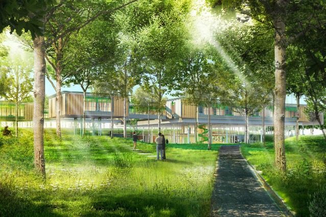 Children’s hospice – Bologna, Italy © RPBW, render by Cristiano Zaccaria