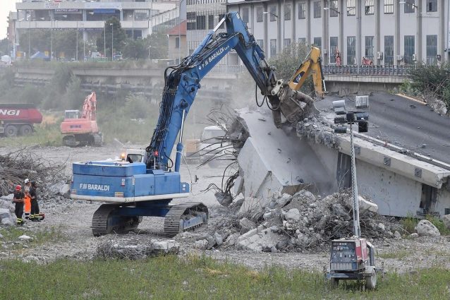 Il piano di demolizione del Ponte Morandi
