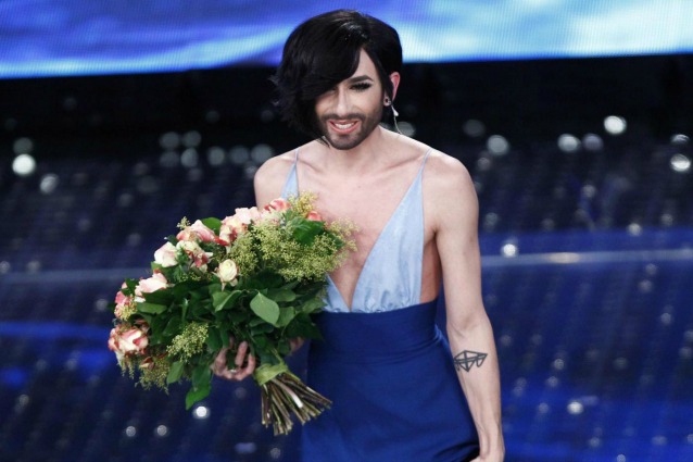 Conchita Wurst e il nuovo taglio di capelli a Sanremo 2015 (FOTO)