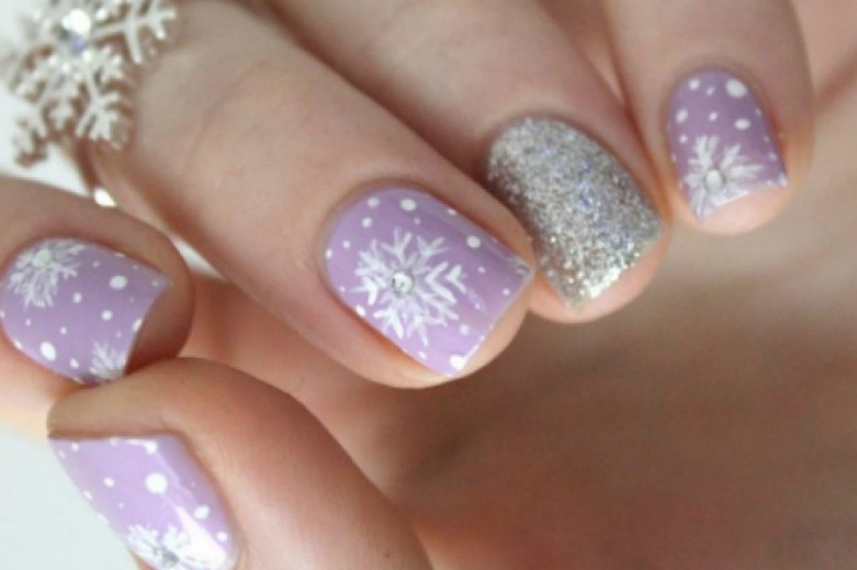 Le Unghie Della Settimana Snow Flakes Manicure Foto