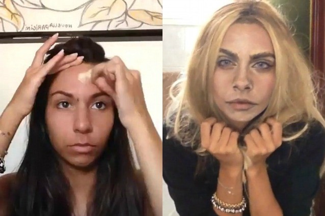 Si trasforma in Cara Delevingne utilizzando il make-up: il risultato è incredibile