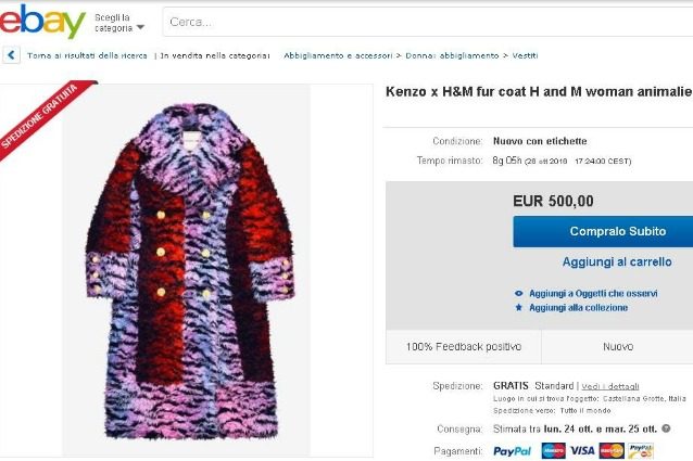 Kenzo x H&M: la collezione è già su eBay ma a prezzi esorbitanti