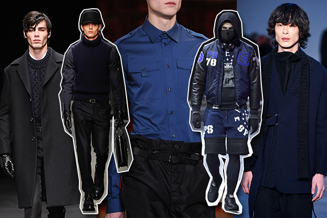 da sinistra: Salvatore Ferragamo, Daks, Diesel Black Gold, Plein Sport, Damir Doma