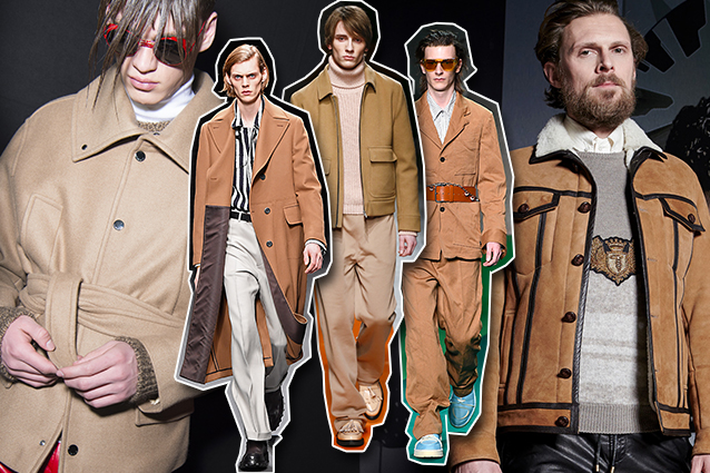 da sinistra: Versace, Salvatore Ferragamo, MSGM, Marni, Trussardi