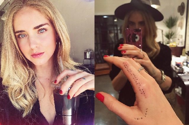 "La vita è fatta di piccoli momenti come questo": il nuovo tatuaggio di Chiara Ferragni