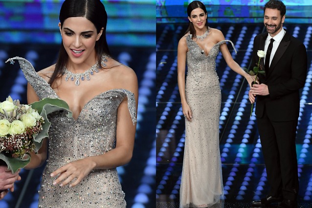 Sanremo 2017, Rocío Muñoz Morales: l'abito alla Maleficent ...