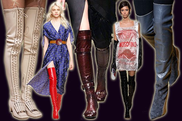 da sinistra Sergio Rossi, Fendi, Prada, Moschino, Aquilano.Rimondi
