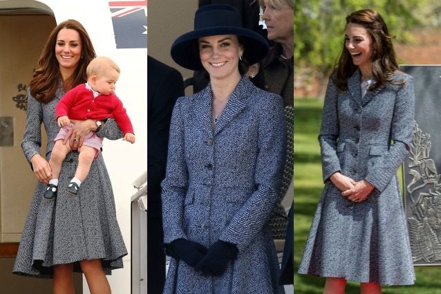 Kate la “regina del riciclo” indossa sempre lo stesso cappotto