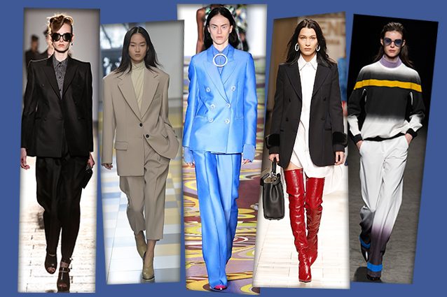 da sinistra Bottega Veneta, Jil Sander, Emilio Pucci, Fendi, Byblos Milano