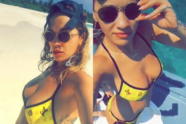 Rita Ora in bikini: la star mette in mostra il corpo da urlo e i tatuaggi