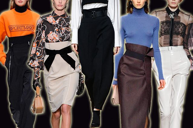da sinistra Sportmax, Elisabetta Franchi, Aquilano.Rimondi, Salvatore Ferragamo, Philosophy di Lorenzo Serafini