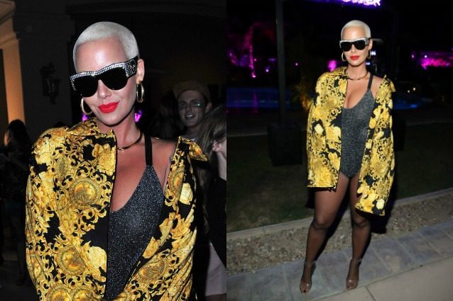 Addio pantaloni o gonne, Amber Rose dimentica l’indumento nell'armadio