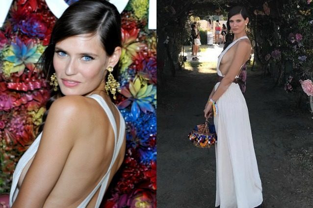 Il side boobs di Bianca Balti: la sensualità della modella incanta al Coachella